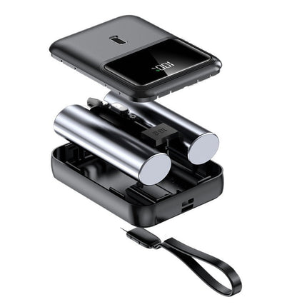 Bowlift | Portable Qi Charger with Digital Display & Compact Design | Efficient Wireless Charging for On-the-Go 1