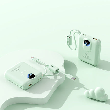 Bowlift | Power Bank with Fast Charging & Integrated Cables | Compact Design for On-the-Go Charging 0