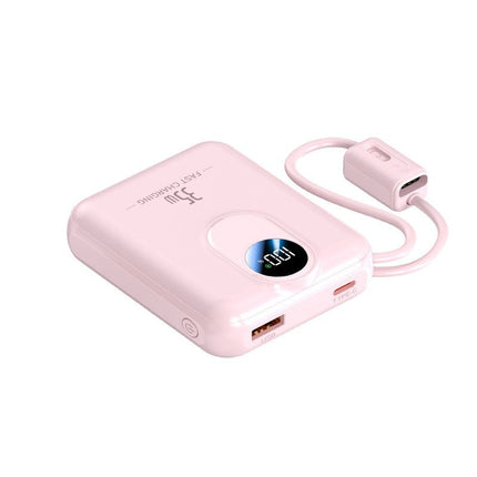 Bowlift | Power Bank with Fast Charging & Integrated Cables | Compact Design for On-the-Go Charging 1