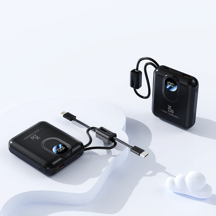 Bowlift | Power Bank with Fast Charging & Integrated Cables | Compact Design for On-the-Go Charging 3
