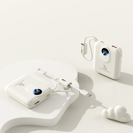 Bowlift | Power Bank with Fast Charging & Integrated Cables | Compact Design for On-the-Go Charging 4