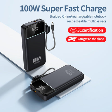 Bowlift | Powerful Power Bank with Intelligent USB-C Fast Charging | Digital Charge Level Indicator for On-the-Go Convenience 1