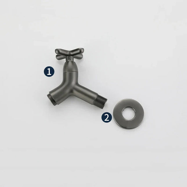 BrassFlow | Wall Mount Kitchen Faucet with Ergonomic Handle | Solid Brass Design for Modern Spaces 1