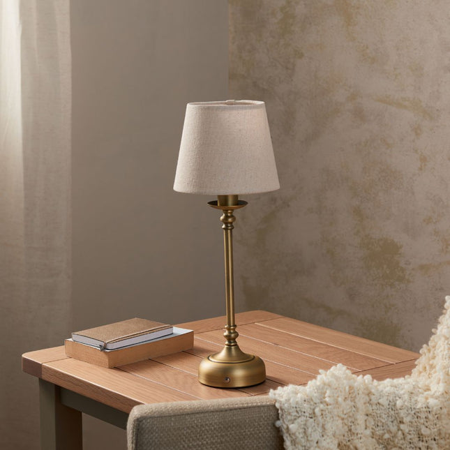 BrassLume | Portable LED Touch Table Lamp with 3-Stage Dimmer | Elegant Design for Versatile Lighting 1