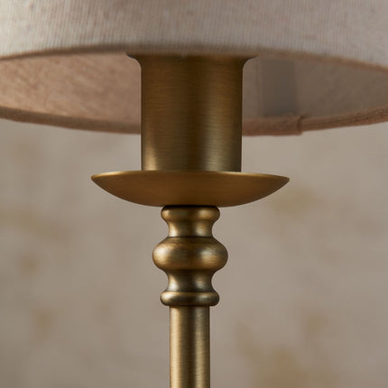 BrassLume | Portable LED Touch Table Lamp with 3-Stage Dimmer | Elegant Design for Versatile Lighting 3