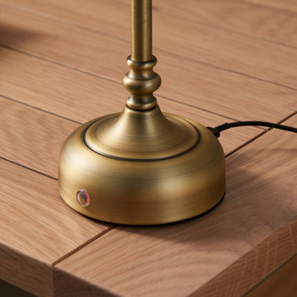 BrassLume | Portable LED Touch Table Lamp with 3-Stage Dimmer | Elegant Design for Versatile Lighting 4