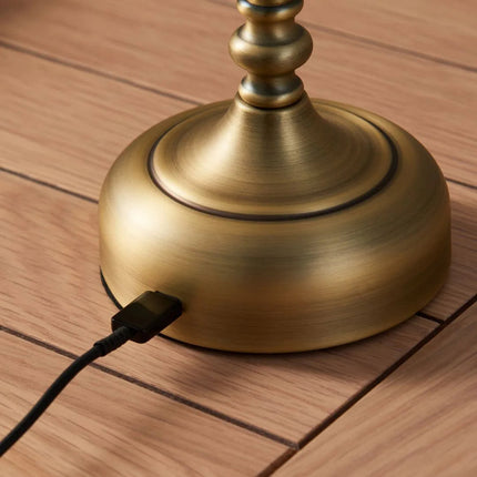 BrassLume | Portable LED Touch Table Lamp with 3-Stage Dimmer | Elegant Design for Versatile Lighting 5