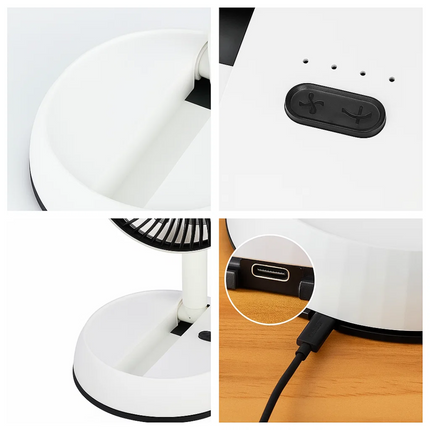 BreezeFold | Oscillating Fan with Remote Control & Adjustable Speed | Lightweight Design for Home & Outdoor Use 2