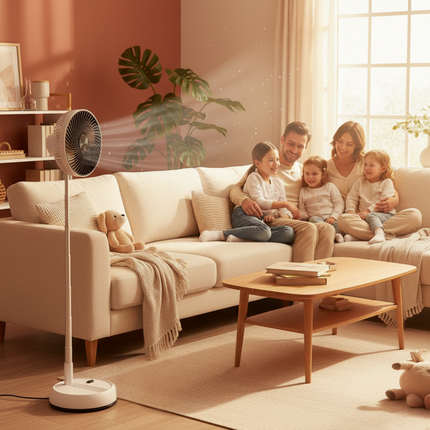 BreezeFold | Oscillating Fan with Remote Control & Adjustable Speed | Lightweight Design for Home & Outdoor Use 3