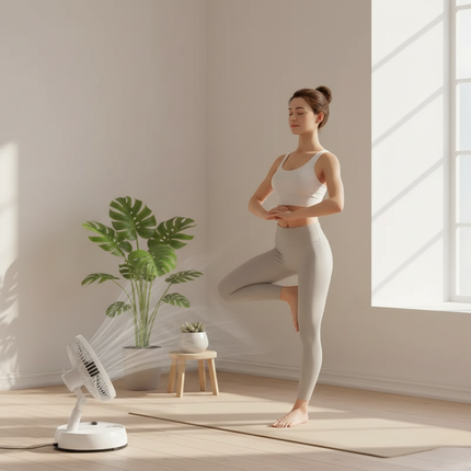 BreezeFold | Oscillating Fan with Remote Control & Adjustable Speed | Lightweight Design for Home & Outdoor Use 4