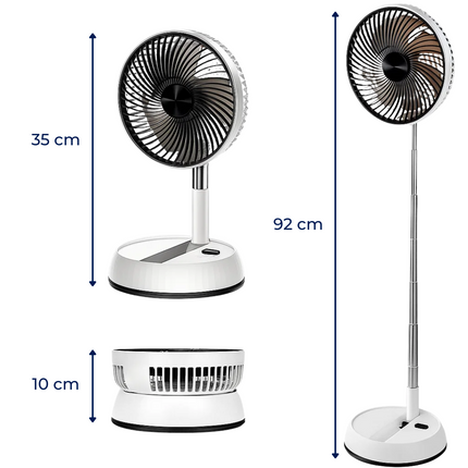 BreezeFold | Oscillating Fan with Remote Control & Adjustable Speed | Lightweight Design for Home & Outdoor Use 5
