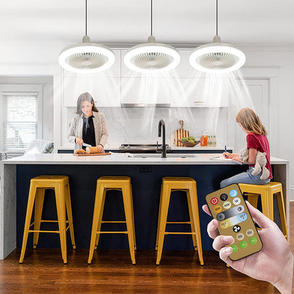 BreezeGlow | Low Profile Ceiling Fan with LED Lights & Remote Control | Stylish Flush Mount Design for Comfortable Illumination 2