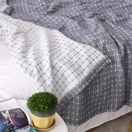 BreezyCotton | Casual Cotton Blanket with Lightweight Breathable Fabric | Versatile Home Decor for Year-Round Comfort 2