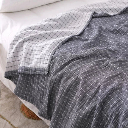 BreezyCotton | Casual Cotton Blanket with Lightweight Breathable Fabric | Versatile Home Decor for Year-Round Comfort 4