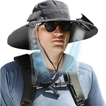 Breezy Outdoor Hat | Solar-Powered Fans with Adjustable Airflow | UPF 50+ Protection for All-Day Comfort 6