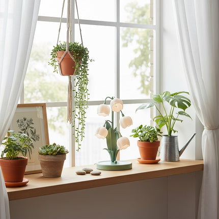 Breezy Table Lamp | Ceramic, Soft Glow for Bedside and Desk 8