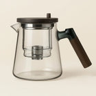 Glass Teapot with Infuser, Clear Tea Pot with Stainless Steel Loose Leaf Tea Infuser, Tea Maker for Home and Office