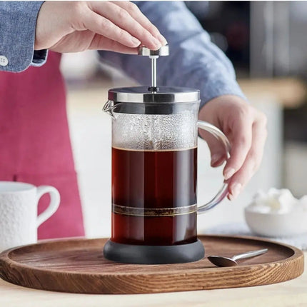Glass French Press Coffee Maker, Manual Coffee Maker and Tea Press with Stainless Steel Filter – image 4