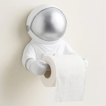 Wall Mounted Toilet Paper Holder, Funny Bathroom Decor with Metallic Visor – image 5