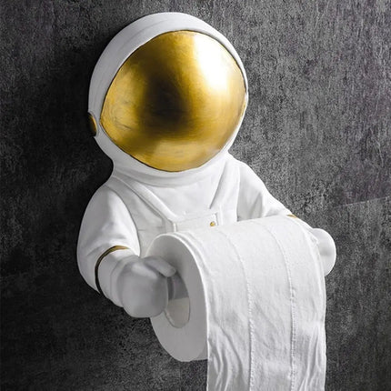 Wall Mounted Toilet Paper Holder, Astronaut Bathroom Tissue Holder