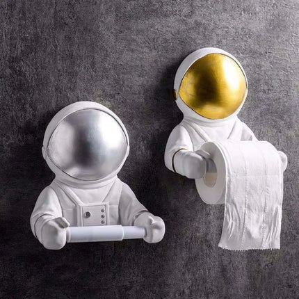 Wall Mounted Toilet Paper Holder, Funny Bathroom Decor with Metallic Visor