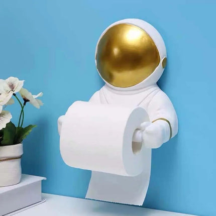 Wall Mounted Toilet Paper Holder, Astronaut Bathroom Tissue Holder – image 4