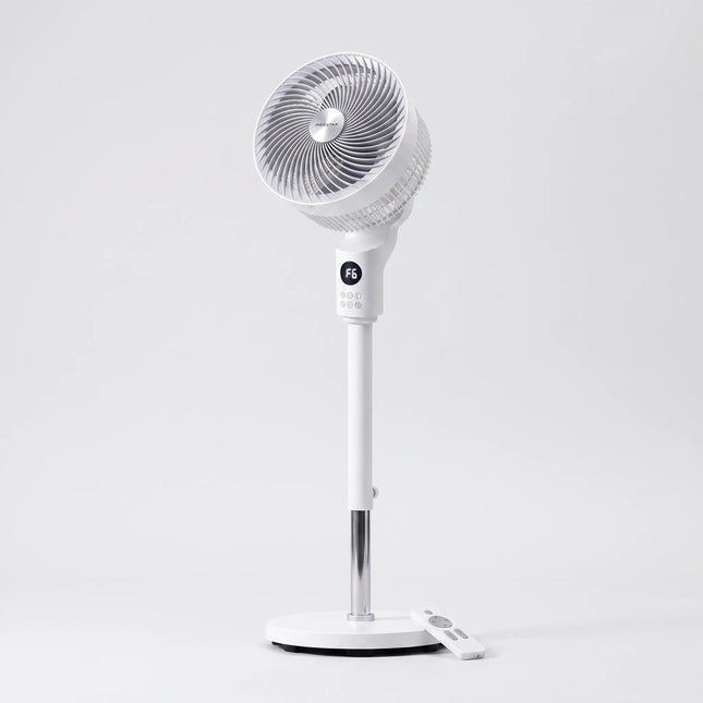Brisea | Modern Oscillating Pedestal Fan with 3D Air Circulation | Adjustable Height for Personalized Comfort 1