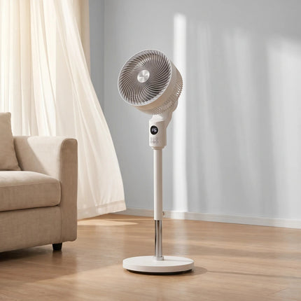 Brisea | Modern Oscillating Pedestal Fan with 3D Air Circulation | Adjustable Height for Personalized Comfort 2