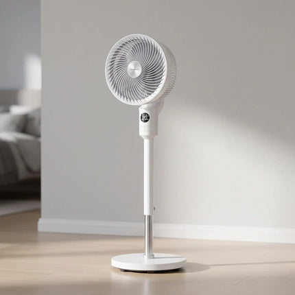 Brisea | Modern Oscillating Pedestal Fan with 3D Air Circulation | Adjustable Height for Personalized Comfort 4