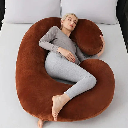 C-Shaped Support Pillow | Soft Contoured Design for Full-Body Relaxation 12