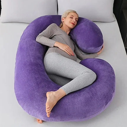 C-Shaped Support Pillow | Soft Contoured Design for Full-Body Relaxation 13