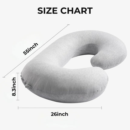 C-Shaped Support Pillow | Soft Contoured Design for Full-Body Relaxation 7