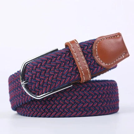 Stretch Belt, Elastic Fabric Belt with Metal Buckle – image 16