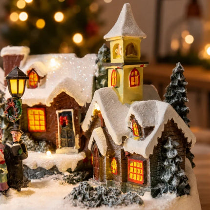 Christmas Village Set with Lights and Music, Indoor Christmas Decorations – image 13