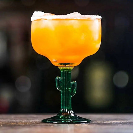 Cactus Margarita Glass, Lead Free Drinking Glass for Frozen Cocktails and Parties – image 5