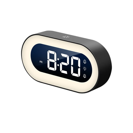 CalmGlow | Digital Alarm Clock with Night Light & Soothing Sounds | Compact Design for Relaxation 2