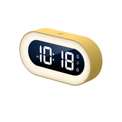 CalmGlow | Digital Alarm Clock with Night Light & Soothing Sounds | Compact Design for Relaxation 4