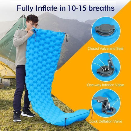 Camping Comfort | Inflatable Camping Mattress with Easy Inflation | Waterproof & Portable for Ultimate Relaxation 4
