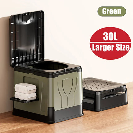 Camploo XL | Portable Toilet for Camping with Lid & Foldable Design | Extra Large Outdoor Comfort 2