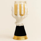 Witch Hand Candle Holder, Halloween Candlestick Holder with Gold Base, Resin Witch Decor for Halloween Decorations
