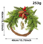 Winter Wreath with Bells and Pine Cones – image 6