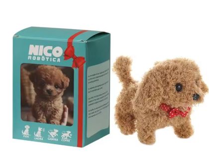 Robot Dog for Kids, Plush Toy Dog That Wags Its Tail