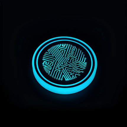 SENSOR-ACTIVATED Coaster Light with 15-Day Battery Life | Rechargeable LED Mood Light for Home and Gatherings