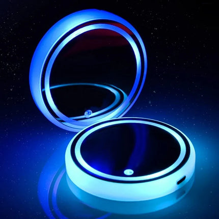 SENSOR-ACTIVATED Coaster Light with 15-Day Battery Life | Rechargeable LED Mood Light for Home and Gatherings