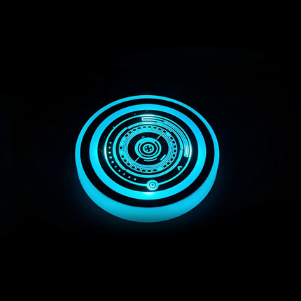 SENSOR-ACTIVATED Coaster Light with 15-Day Battery Life | Rechargeable LED Mood Light for Home and Gatherings