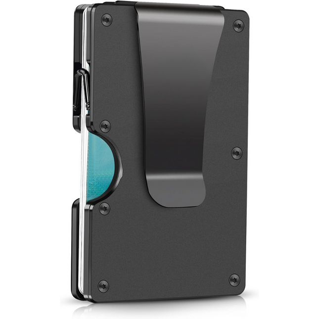 CarbonVault | Slim RFID-Blocking Wallet with Durable Money Clip | Compact Design for Maximum Security 0