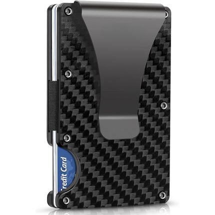 CarbonVault | Slim RFID-Blocking Wallet with Durable Money Clip | Compact Design for Maximum Security 3