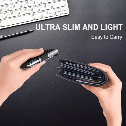 CarbonVault | Slim RFID-Blocking Wallet with Durable Money Clip | Compact Design for Maximum Security 4