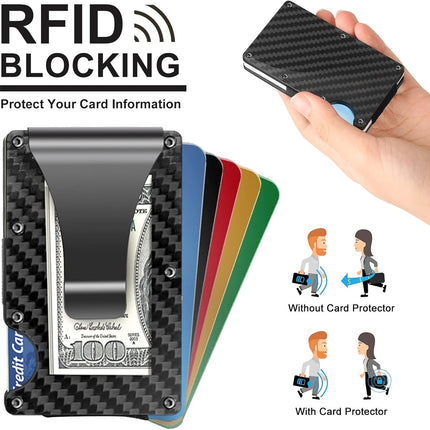 CarbonVault | Slim RFID-Blocking Wallet with Durable Money Clip | Compact Design for Maximum Security 6