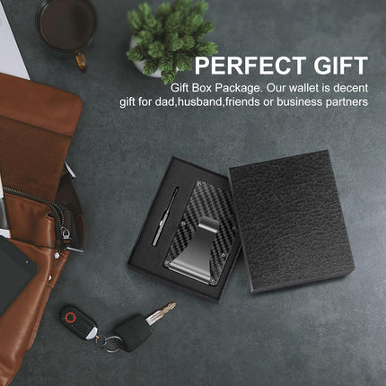 CarbonVault | Slim RFID-Blocking Wallet with Durable Money Clip | Compact Design for Maximum Security 7